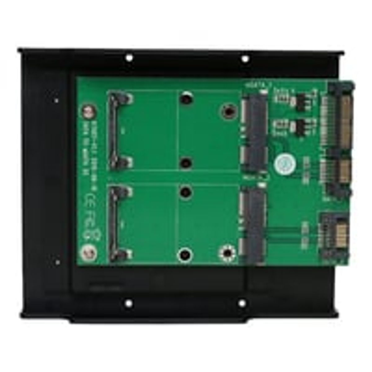 SATA TO mSATA x2convertor Support mSATA SSD:30*30mm, 30*50mm