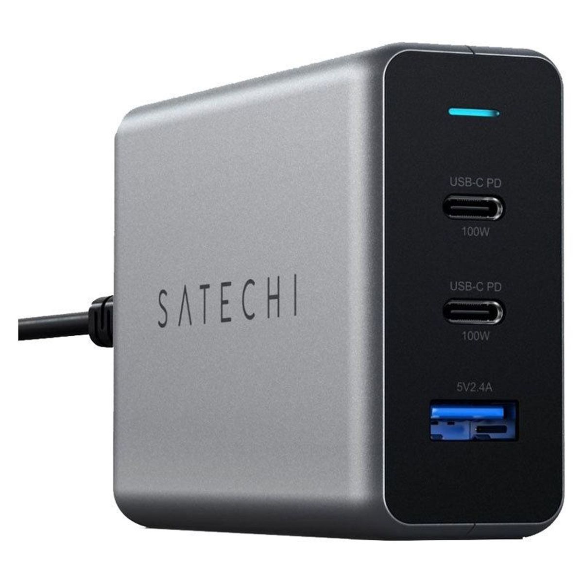 Satechi GaN 100W PD USB-Hub, Space Grey