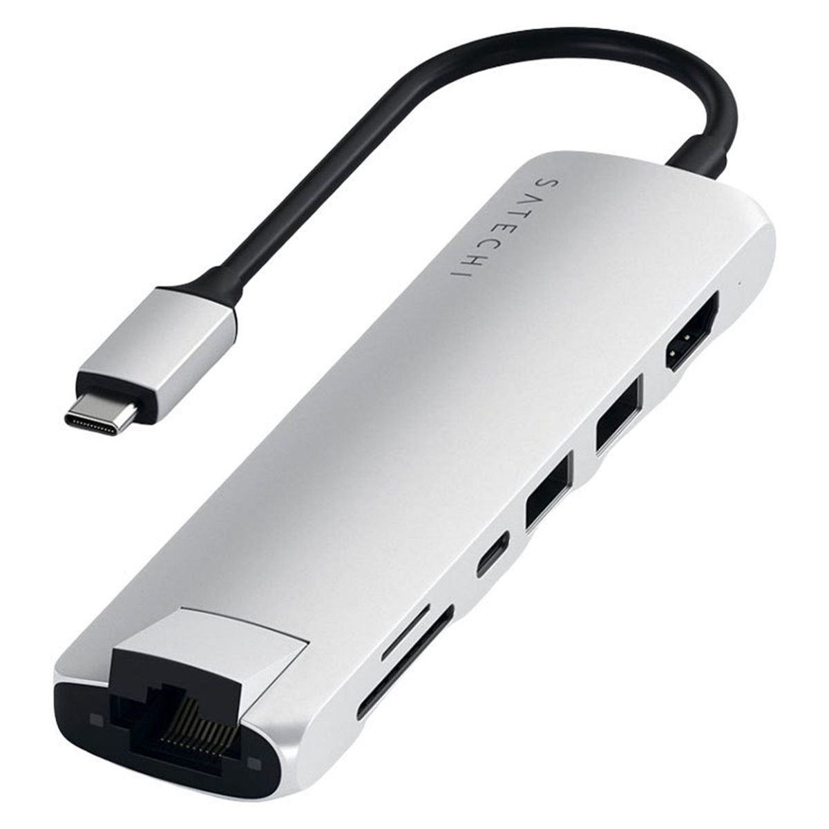 Satechi USB-C PD 7-port, Sølv