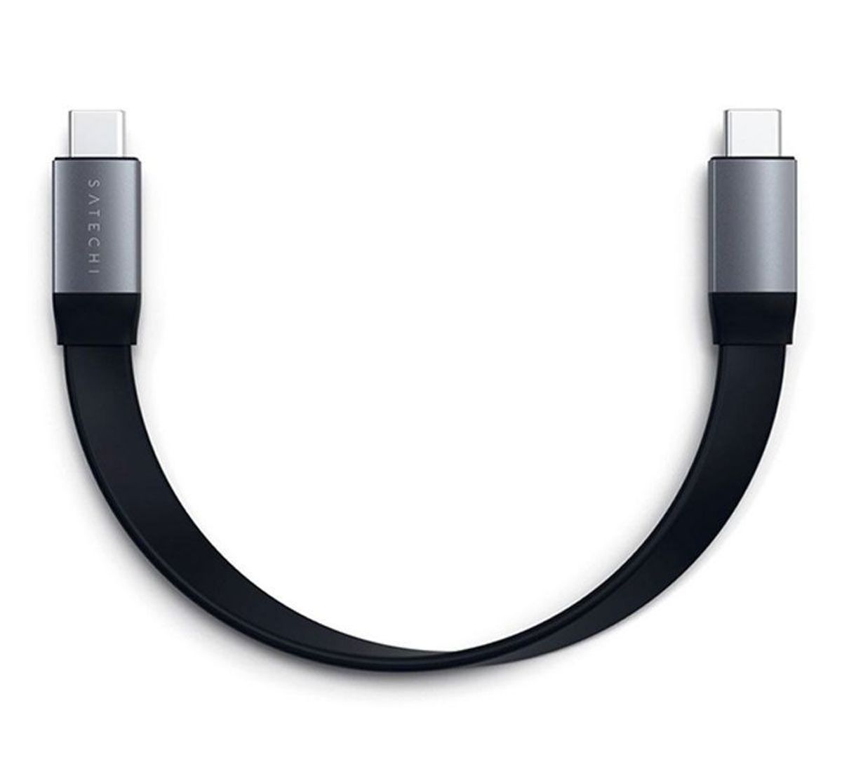 Satechi USB-C til USB-C kabel 2. generation, 25cm, Sort