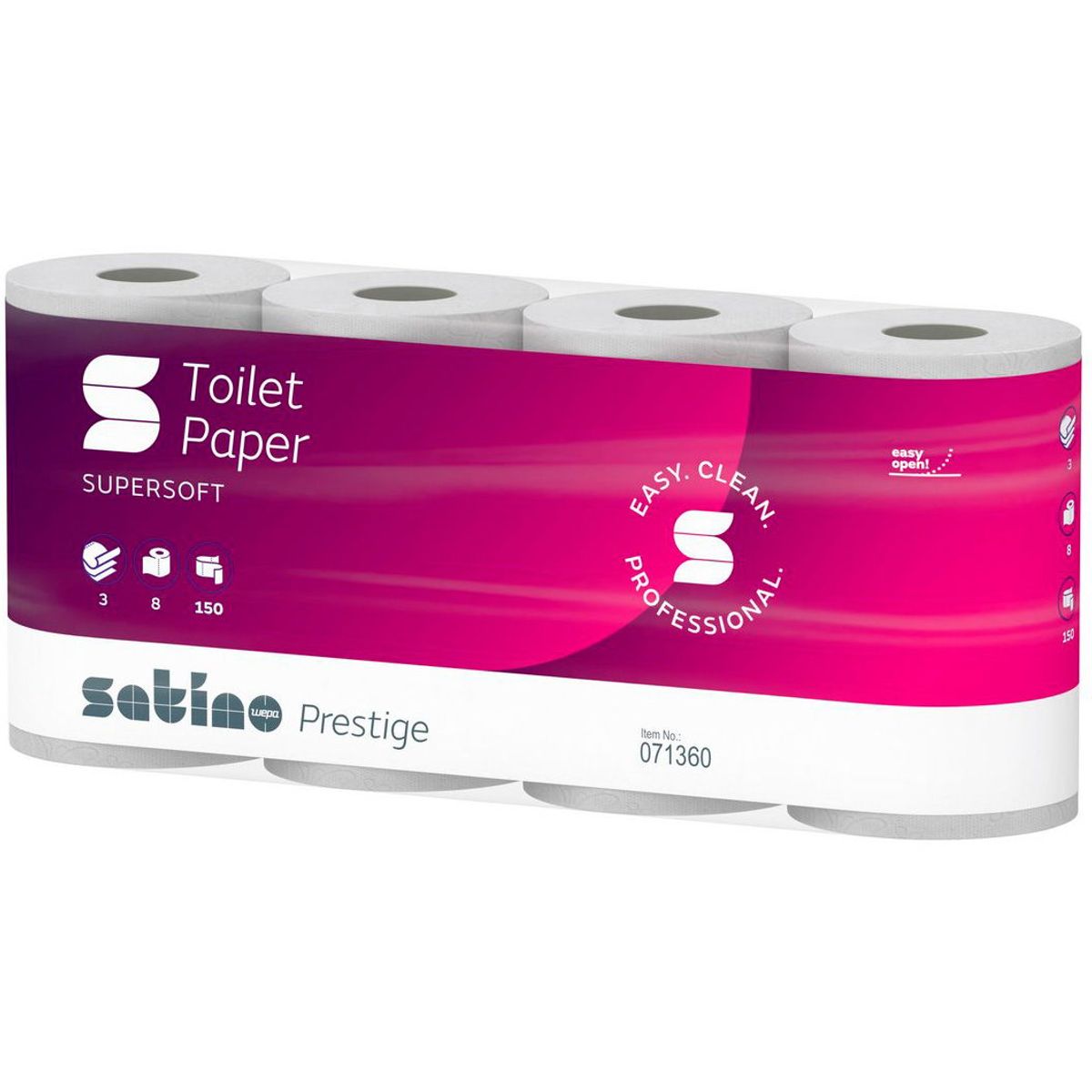 Satino Prestige toiletpapir hvid 3Lag