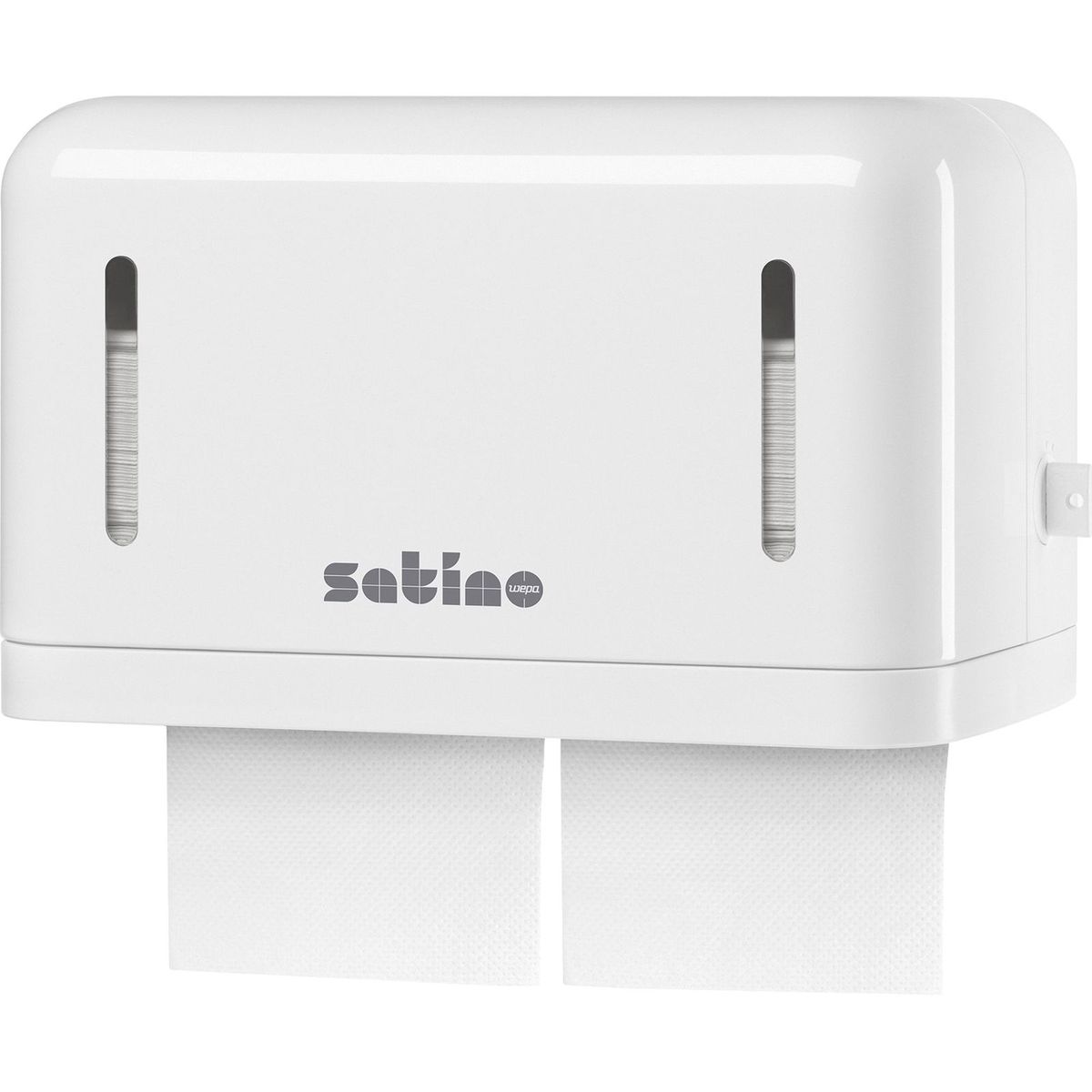 Satino Single Sheet dispenser t/toiletpapir hvid