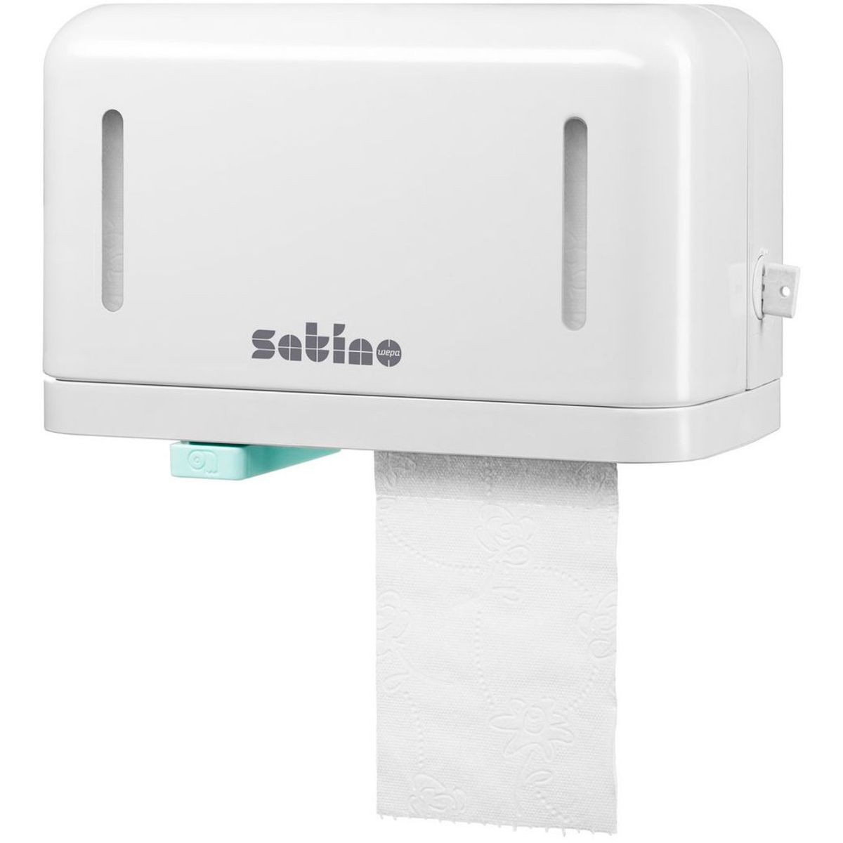 Satino Twin-Roll dispenser t/toiletpapir hvid