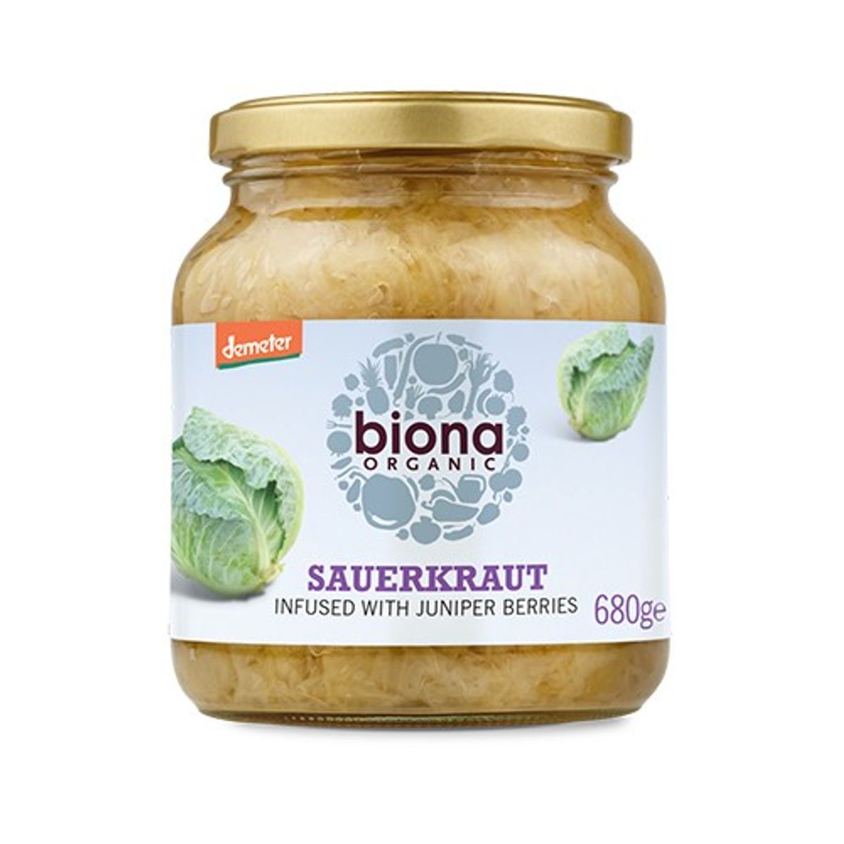 Sauerkraut økologisk - 680 gram - Biona Organic