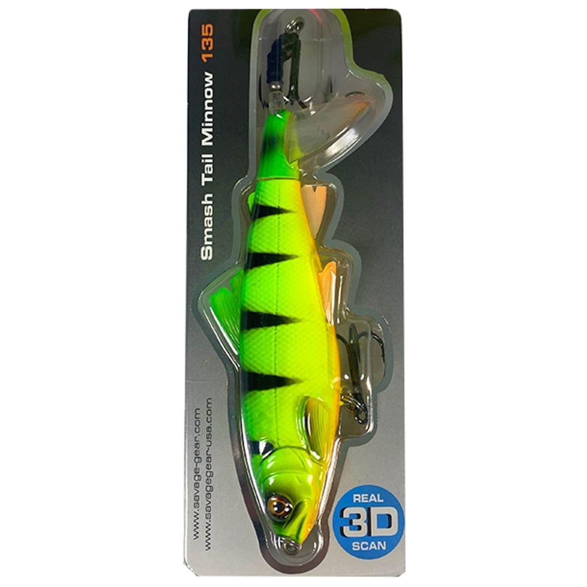 Savage Gear 3D Smash Tail Minnow Firetiger, 38g - Gummisfisk, shad, jig