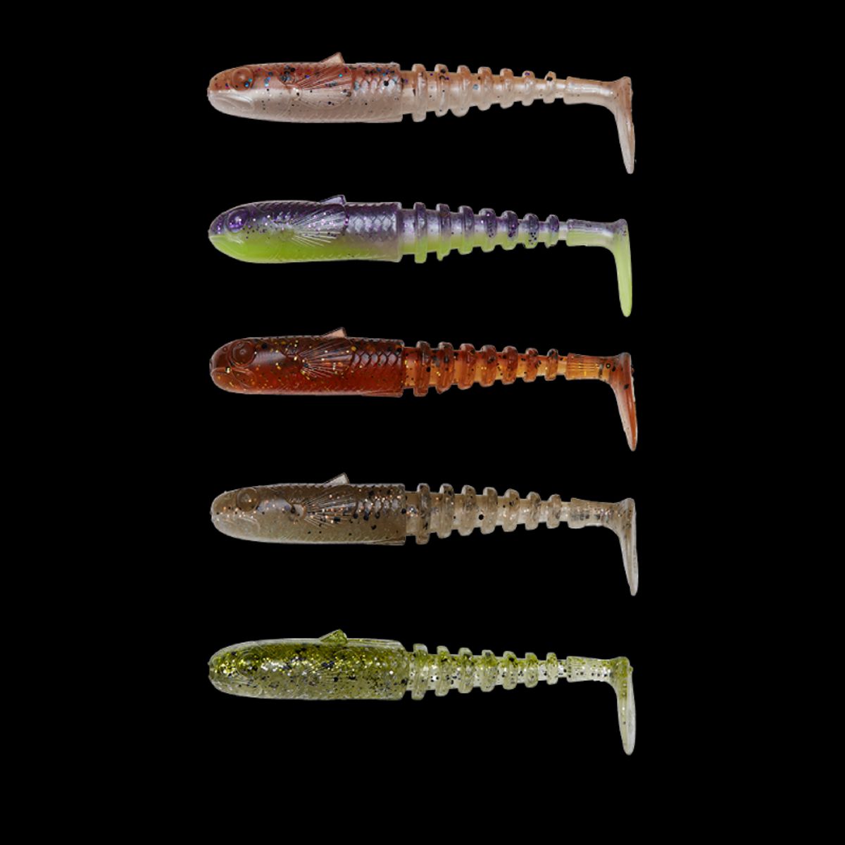 Savage Gear Gobster Shad 7,5cm 5 stk. - Clearwater Mix