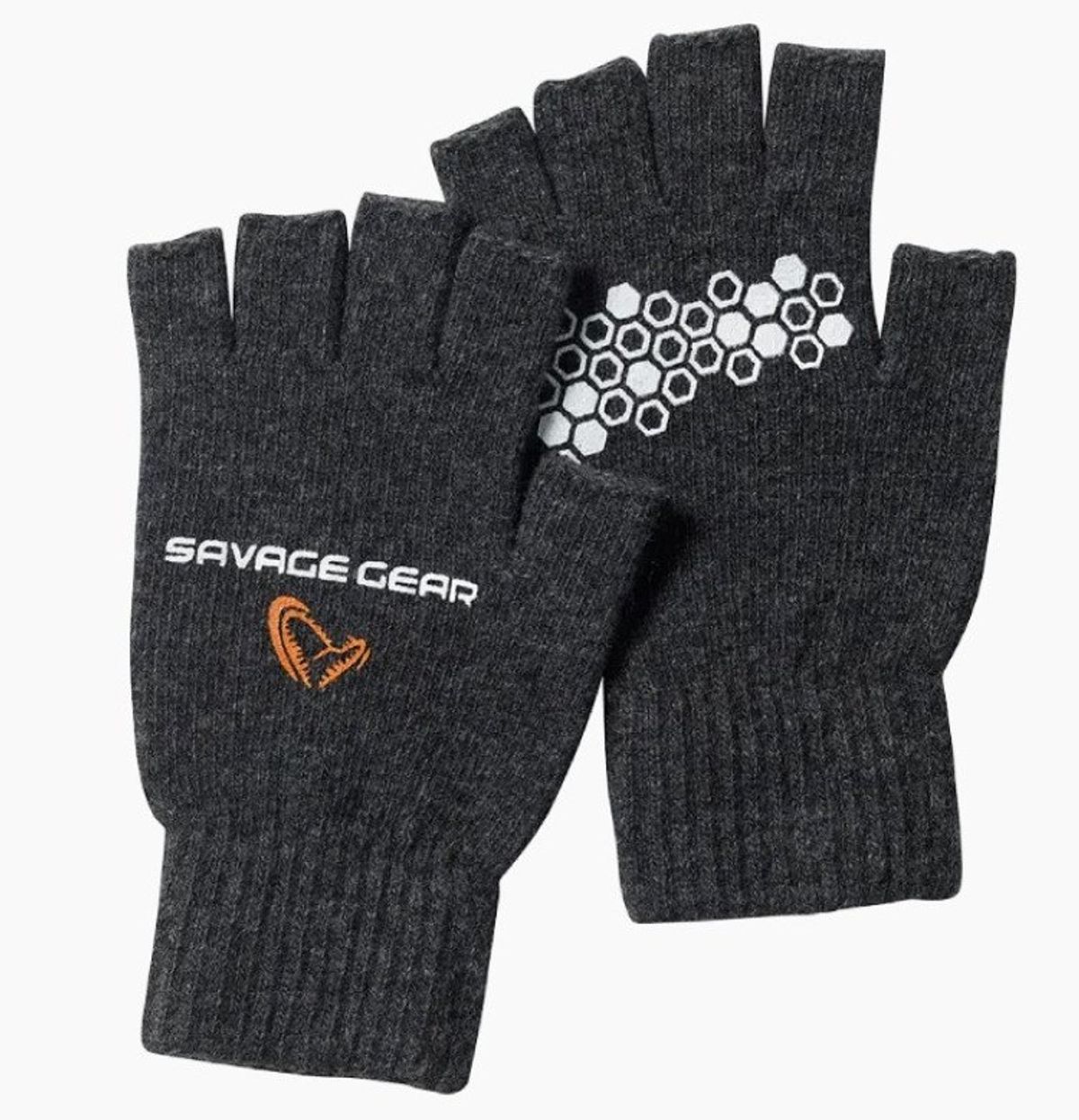 Savage Gear Knitted Half Finger Handsker - L