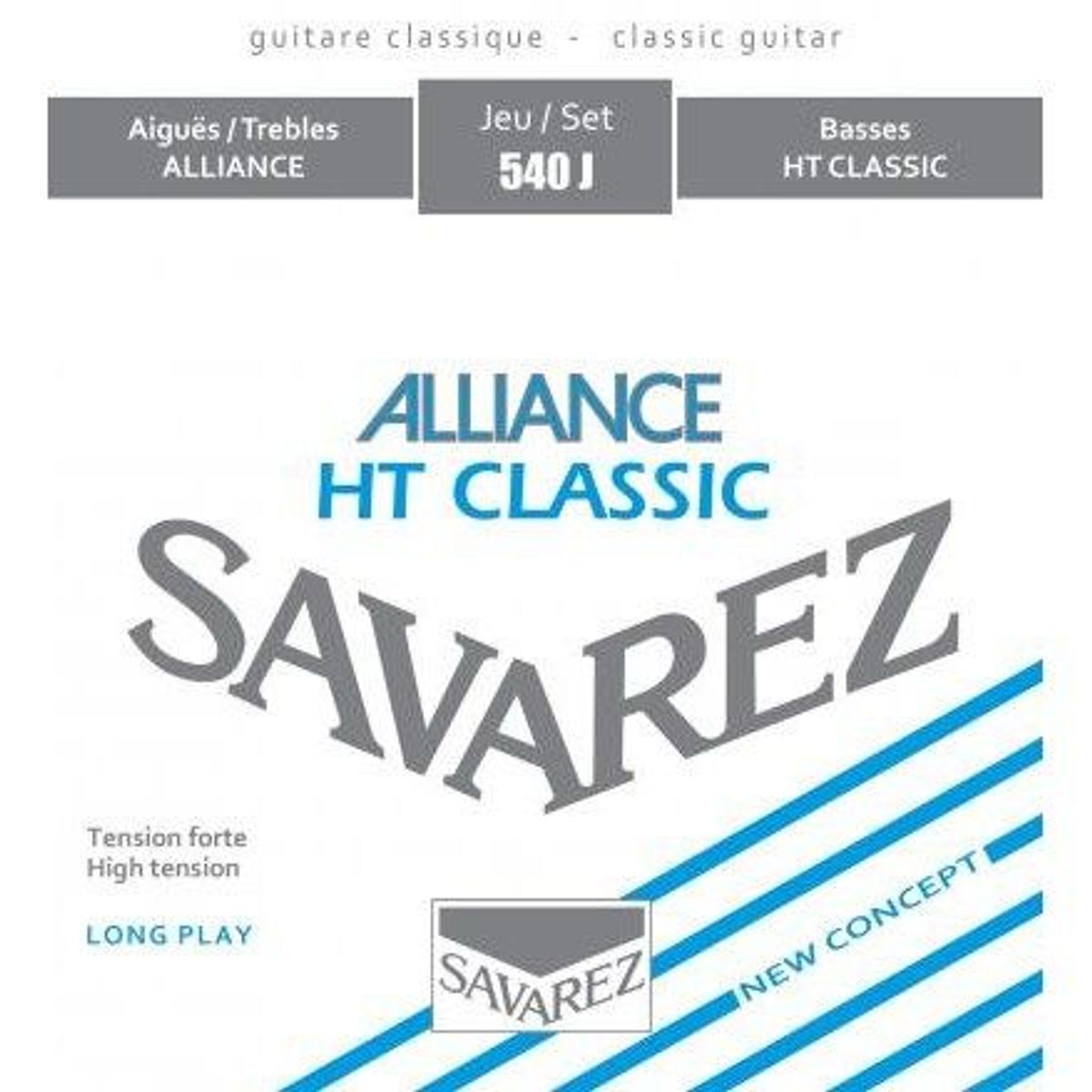 Savarez 540J Alliance High spansk guitar-strenge, blå