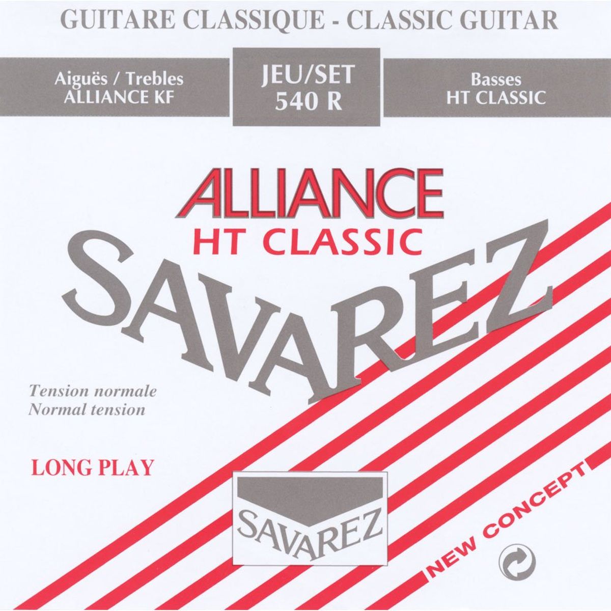 Savarez 540R Alliance Normal spansk guitar-strenge, rød