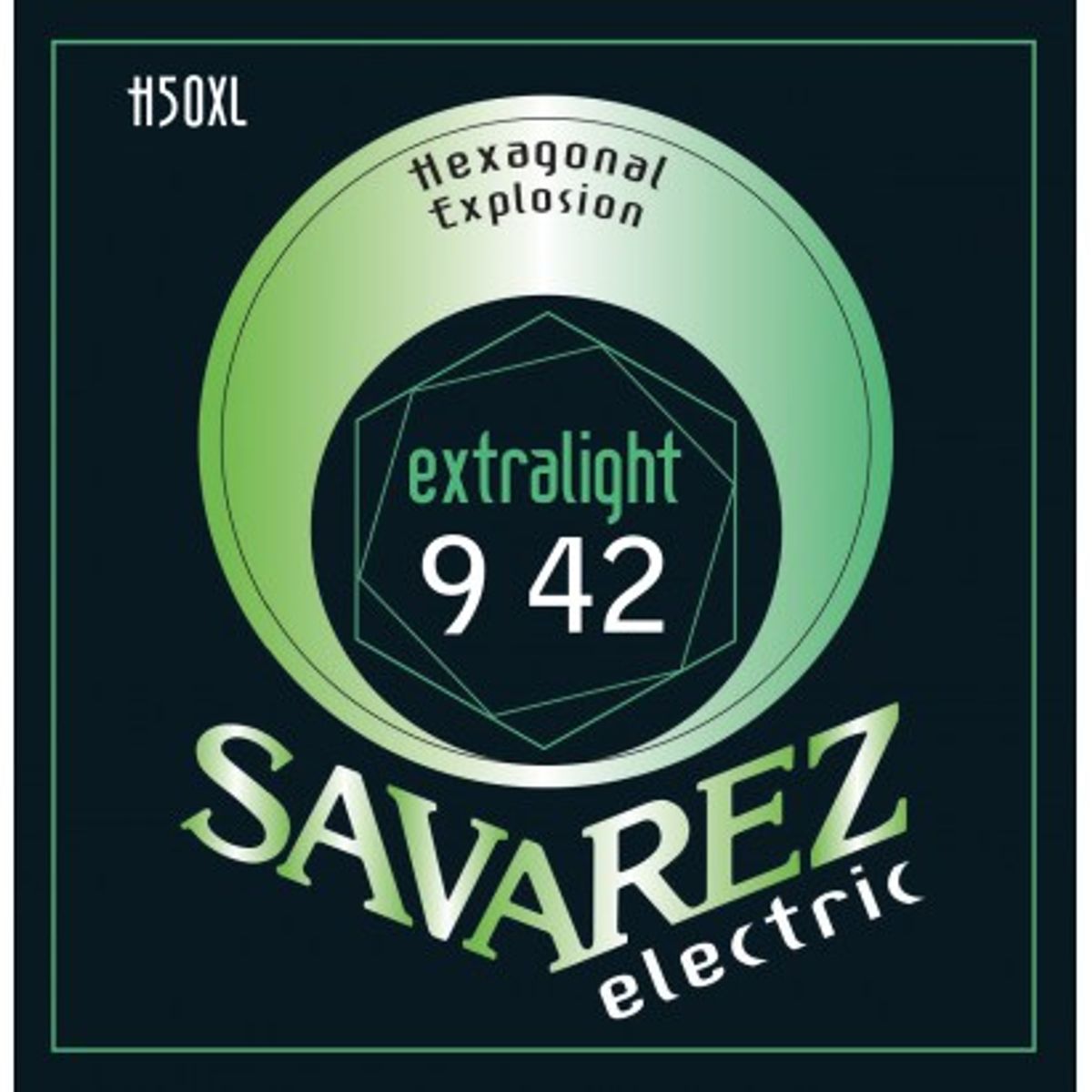 Savarez H50XL Hexagonal Explosion el-guitar-strenge, 009-042