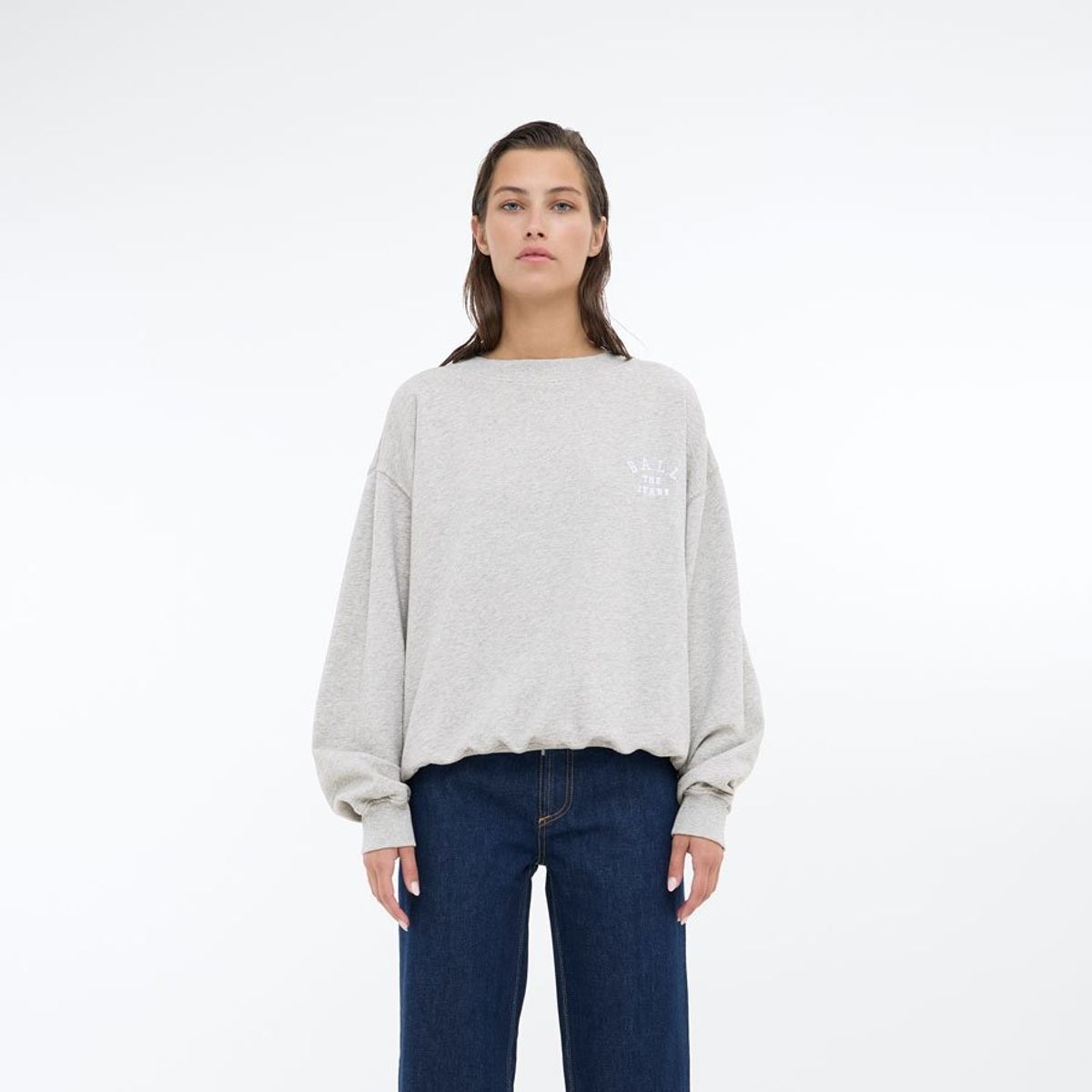 Savona Crewneck gråmeleret - Gråmeleret, S