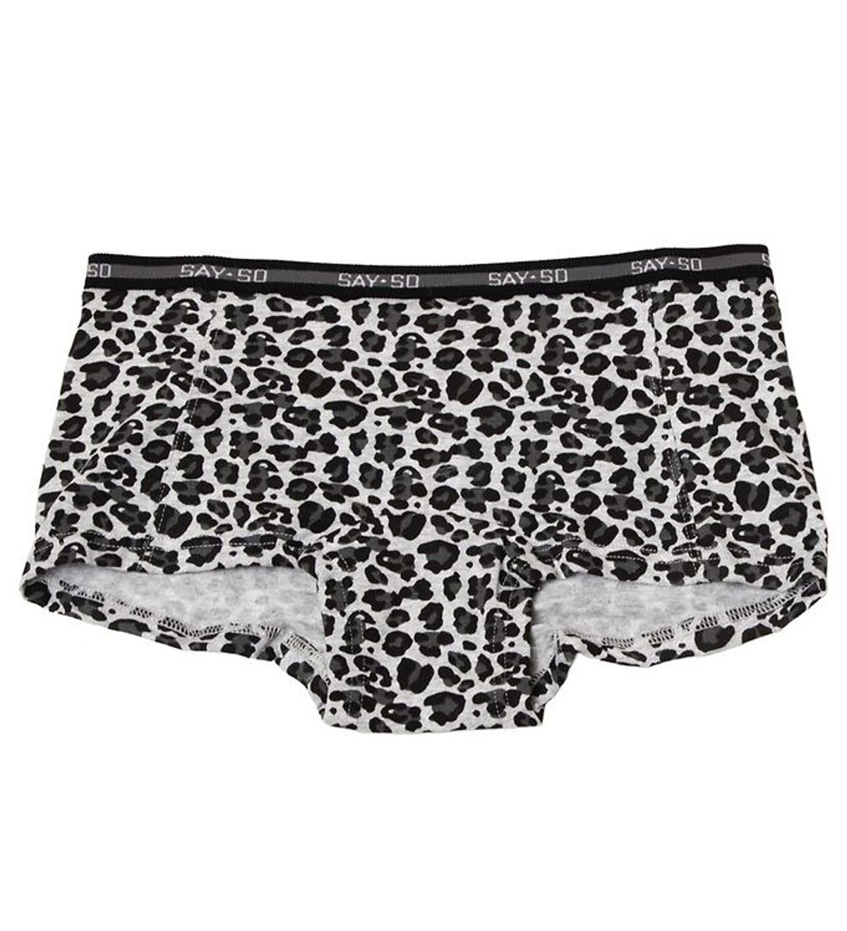 Say-So Hipsters - Gråmeleret m. Leopard