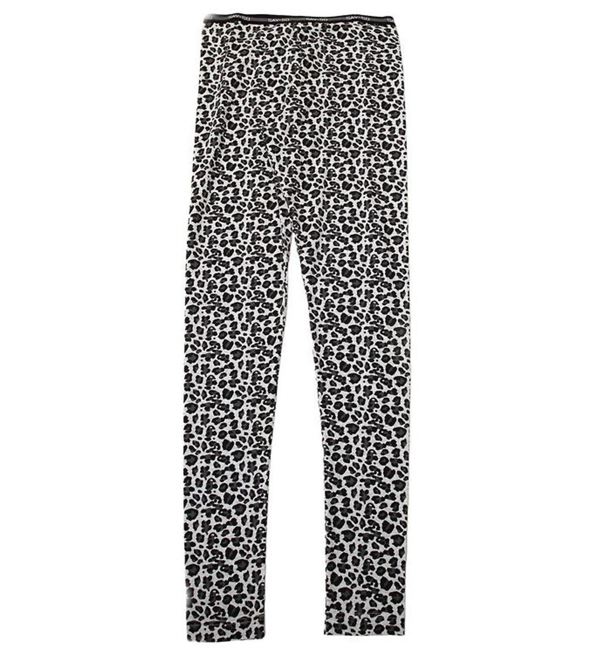 Say-So Leggings - Gråmeleret m. Leopard