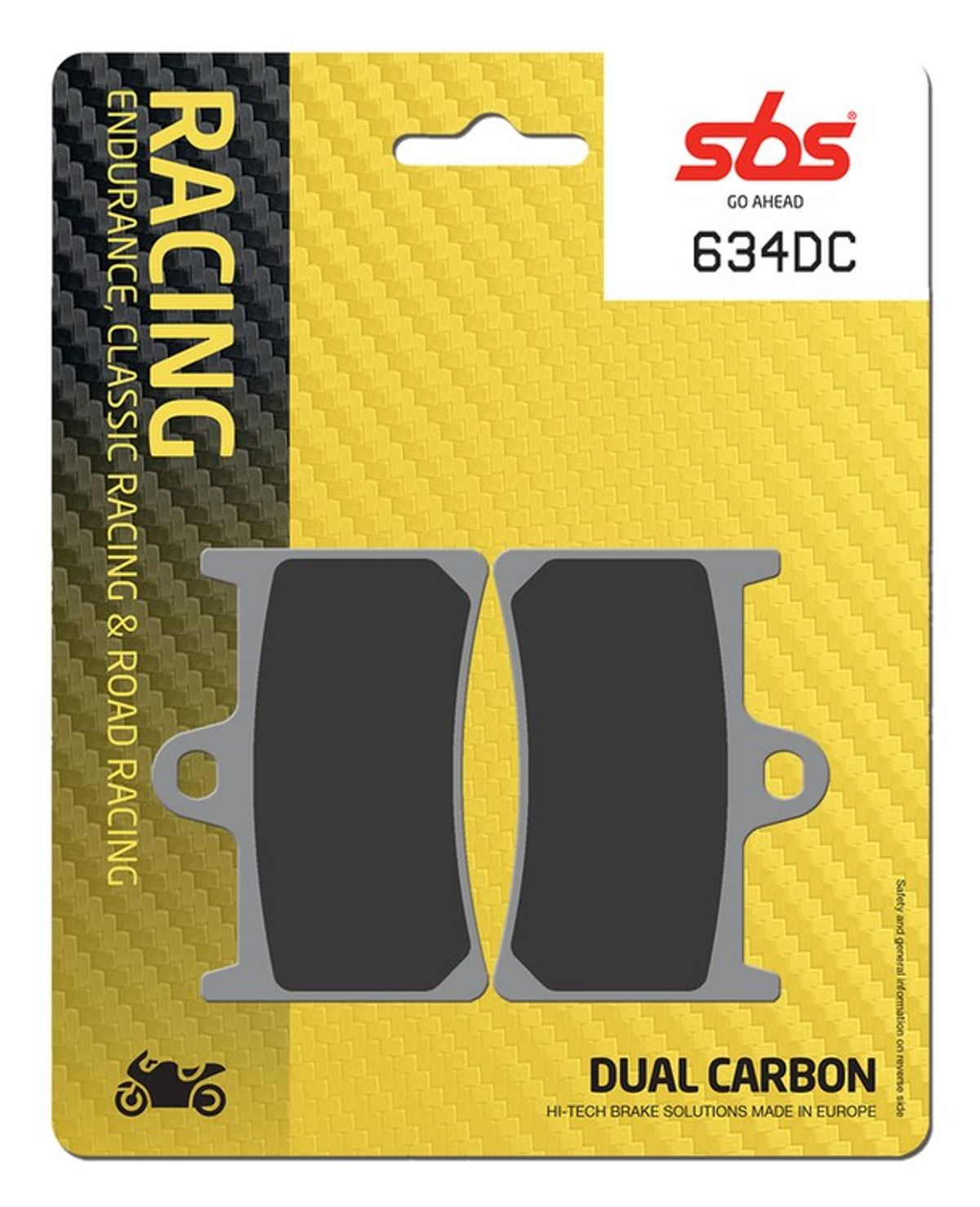 SBS 634DC Dual Carbon Racing Bremseklodser