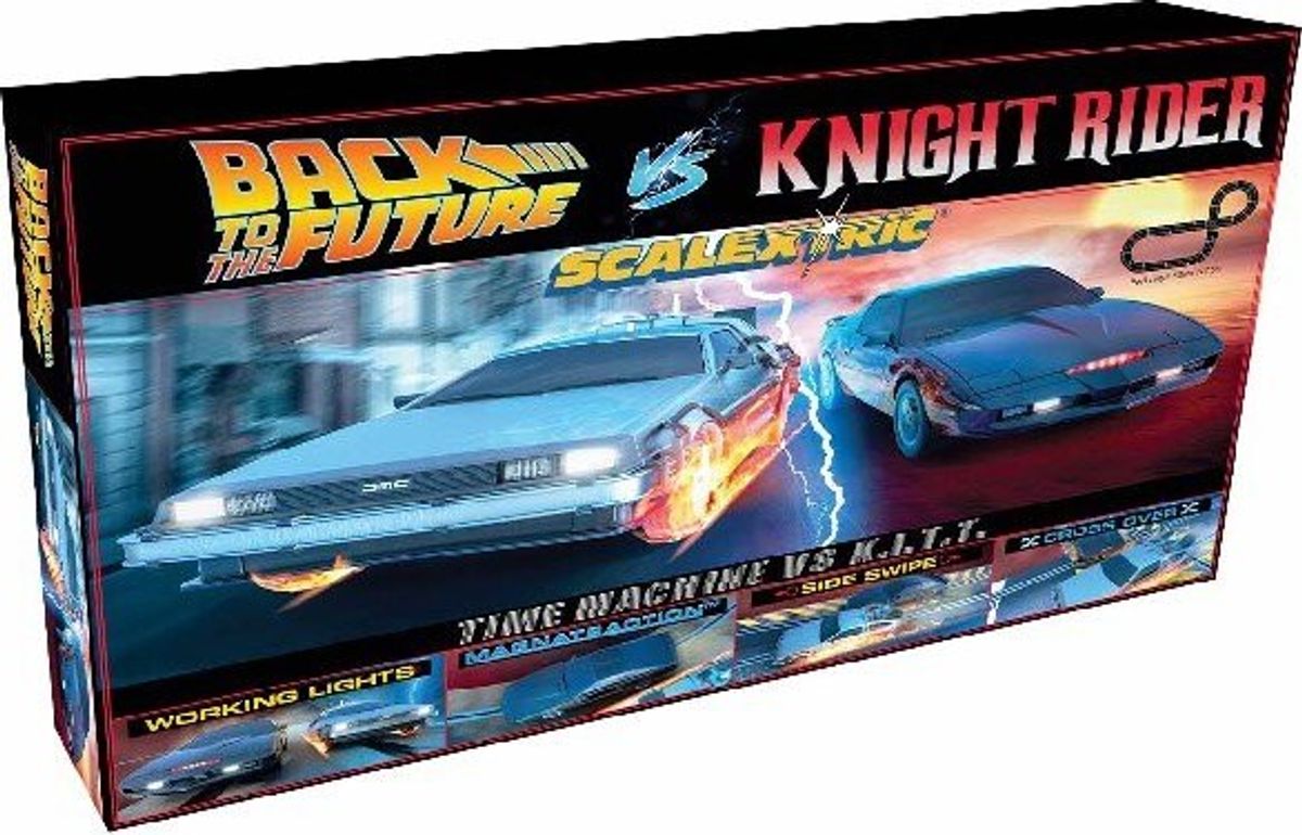 Scalextric Racerbane - Back To The Future Vs Knight Rider - C1431p