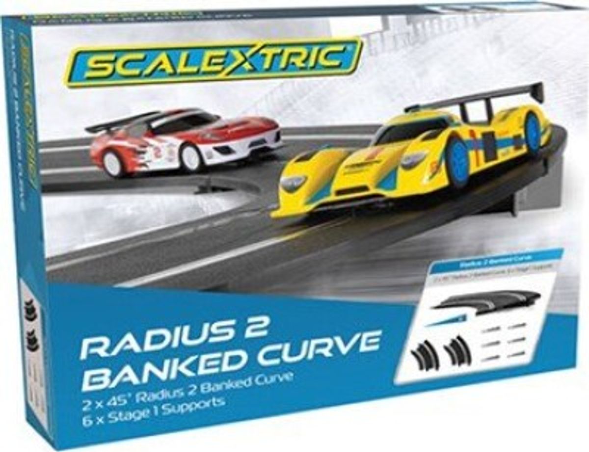 Scalextric Skinner - Radius 2 Banked Curve - 45° - 2 Stk - C8296