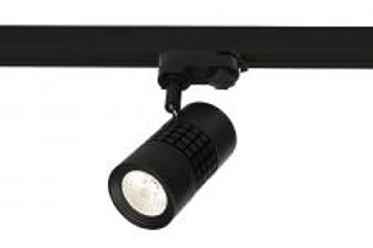 Scan Products - Esma LED 15w 3000K (1180 lumen) Ra90, 3-faset skinnespot - Sort