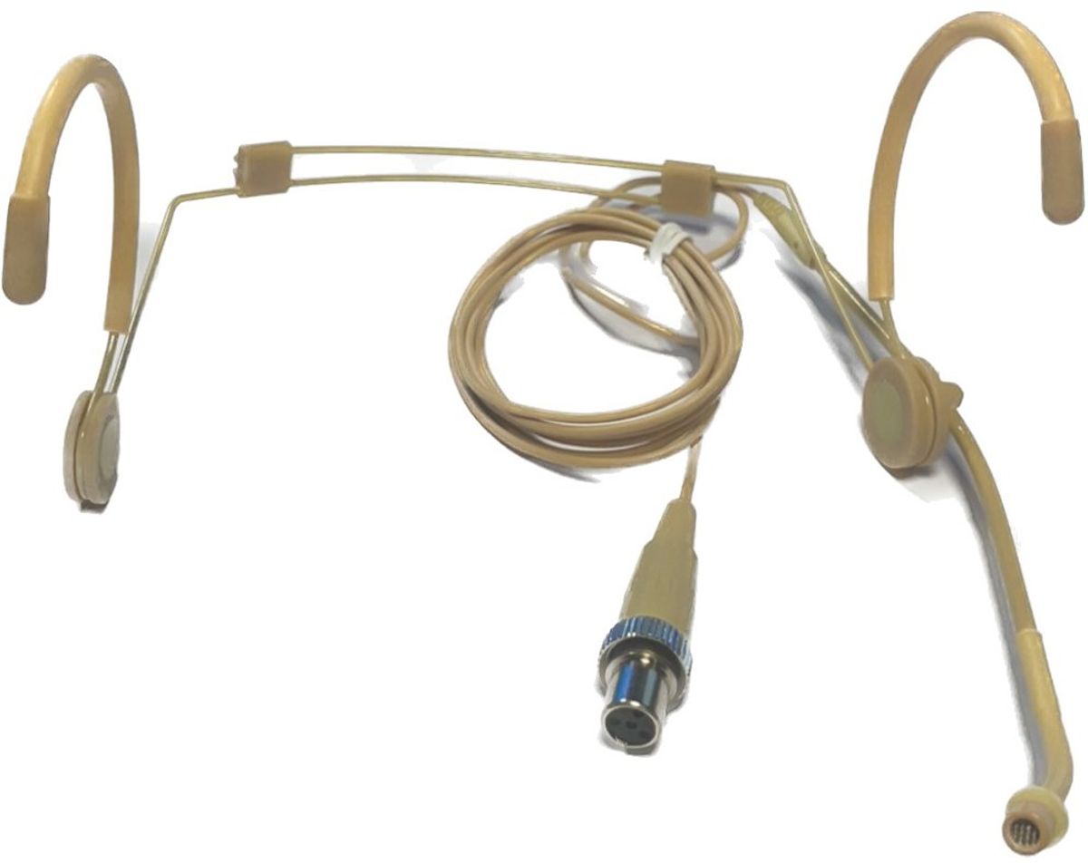 Scanmic HS8011-C4 Headset med Mipro 4pol Mini XLR stik (Kugle) - Beige