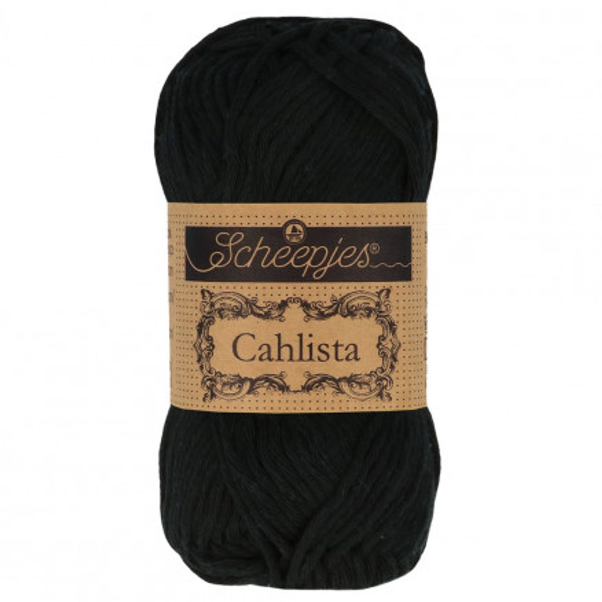 Scheepjes Cahlista Yarn Unicolor 110 Jet Black