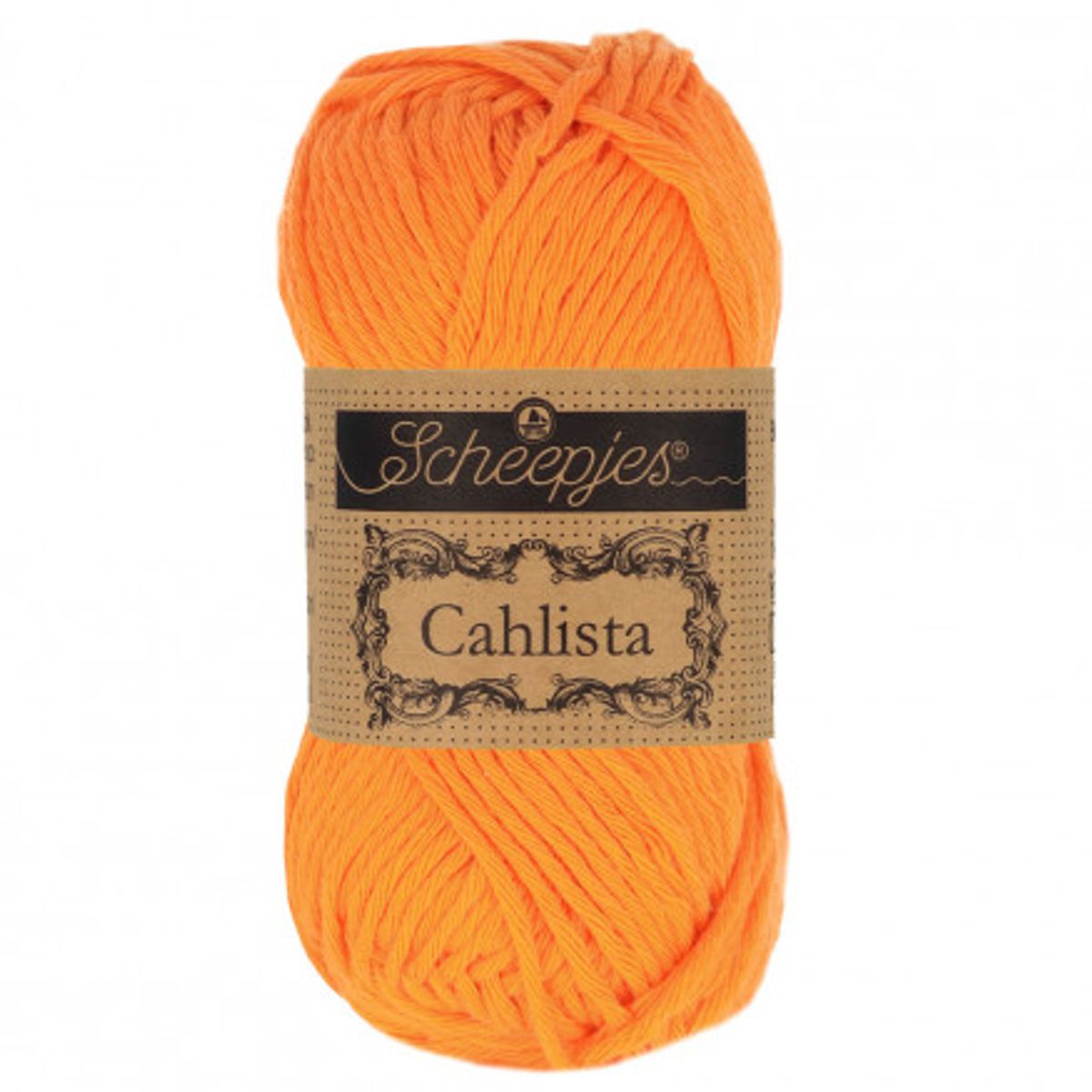 Scheepjes Cahlista Yarn Unicolor 281 Tangerine