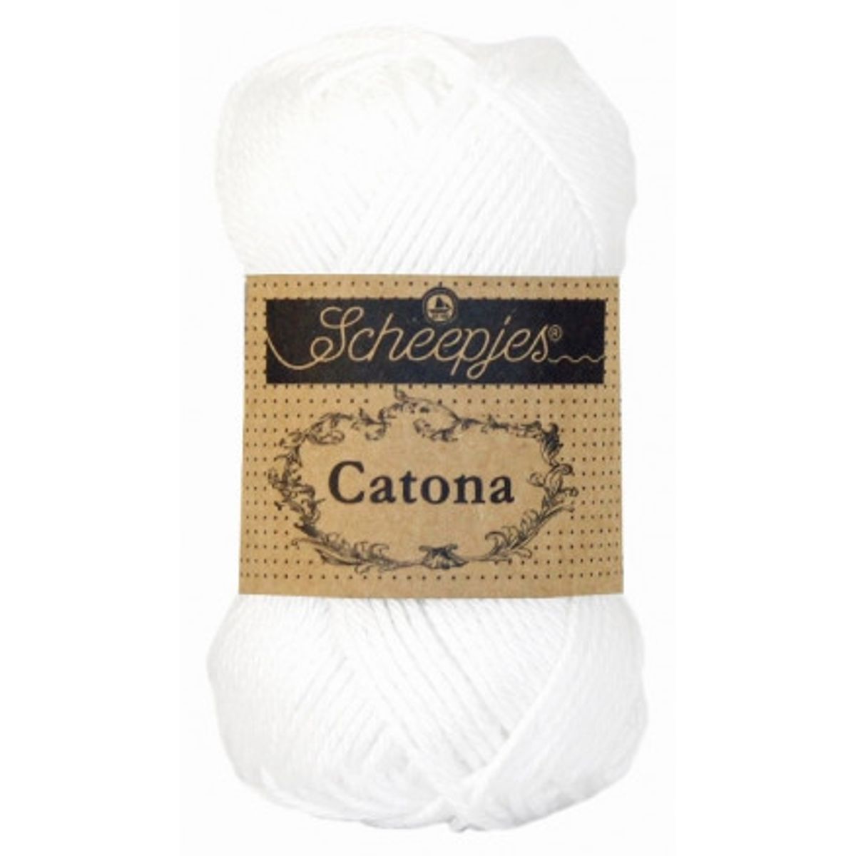 Scheepjes Catona Garn Unicolor 106 Snow White