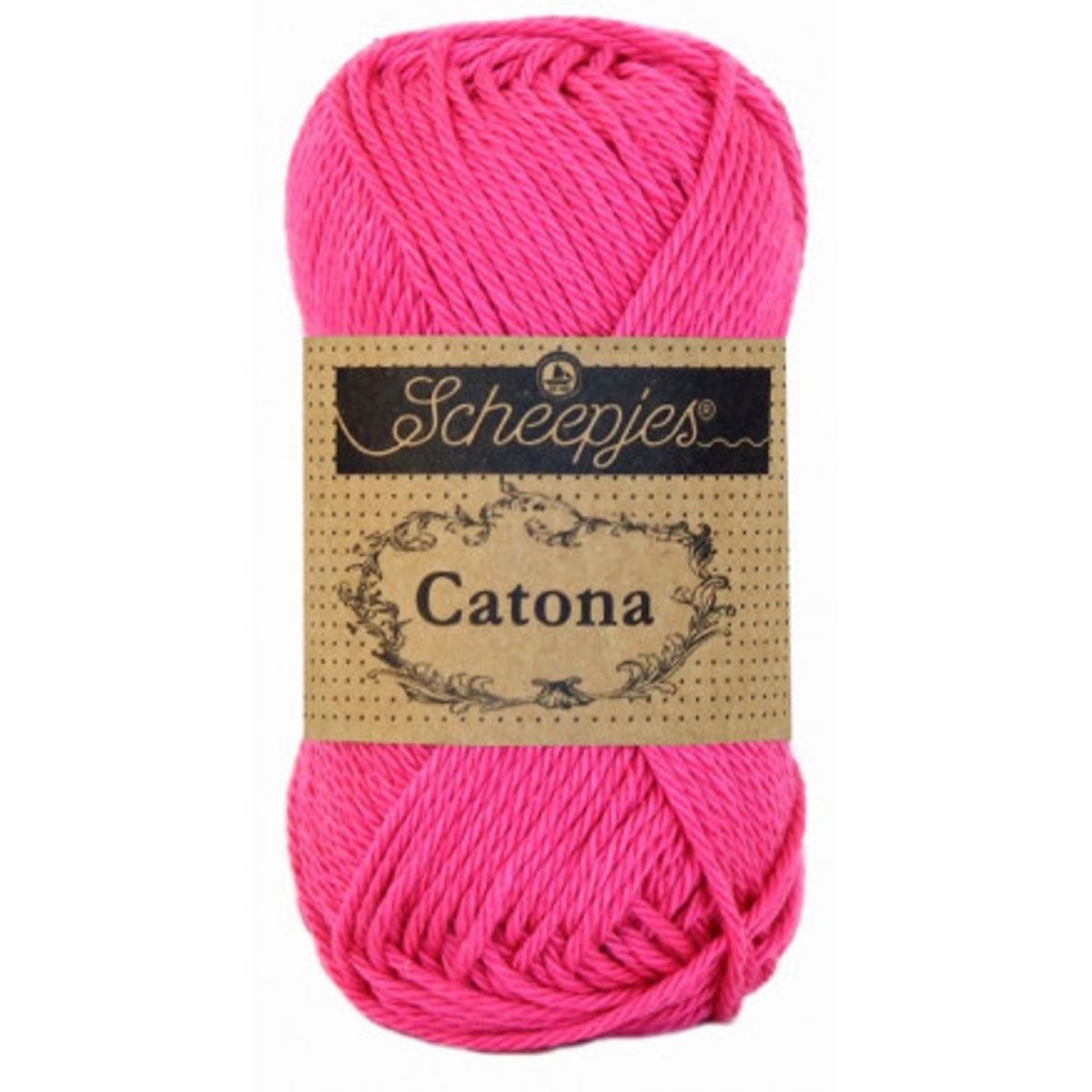 Scheepjes Catona Garn Unicolor 114 Shocking Pink