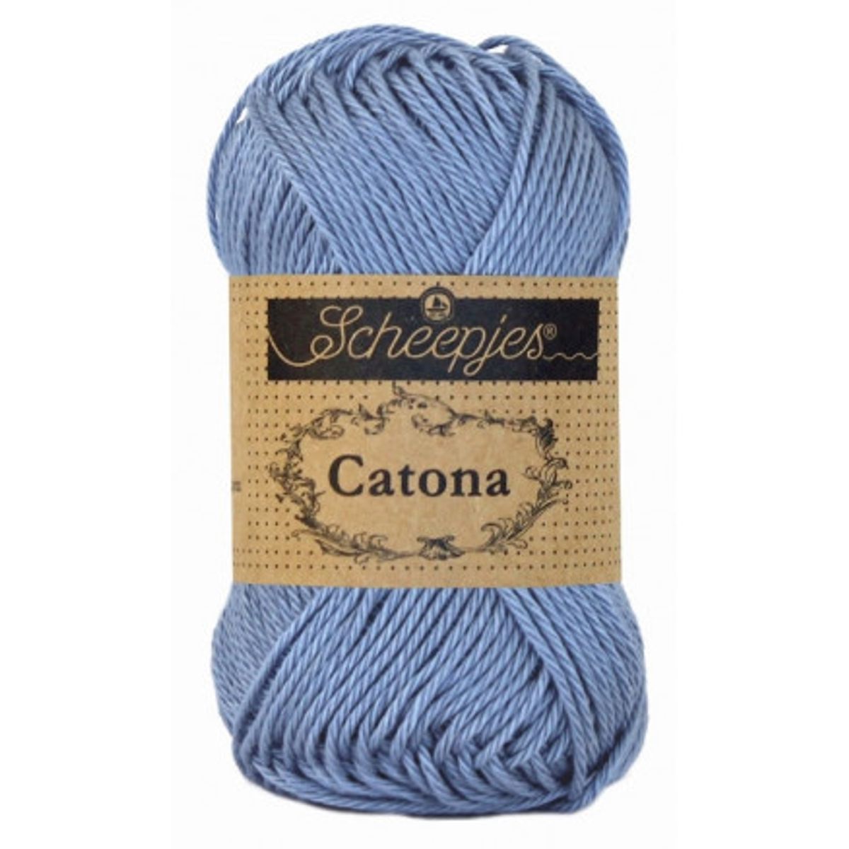 Scheepjes Catona Garn Unicolor 247 Bluebird