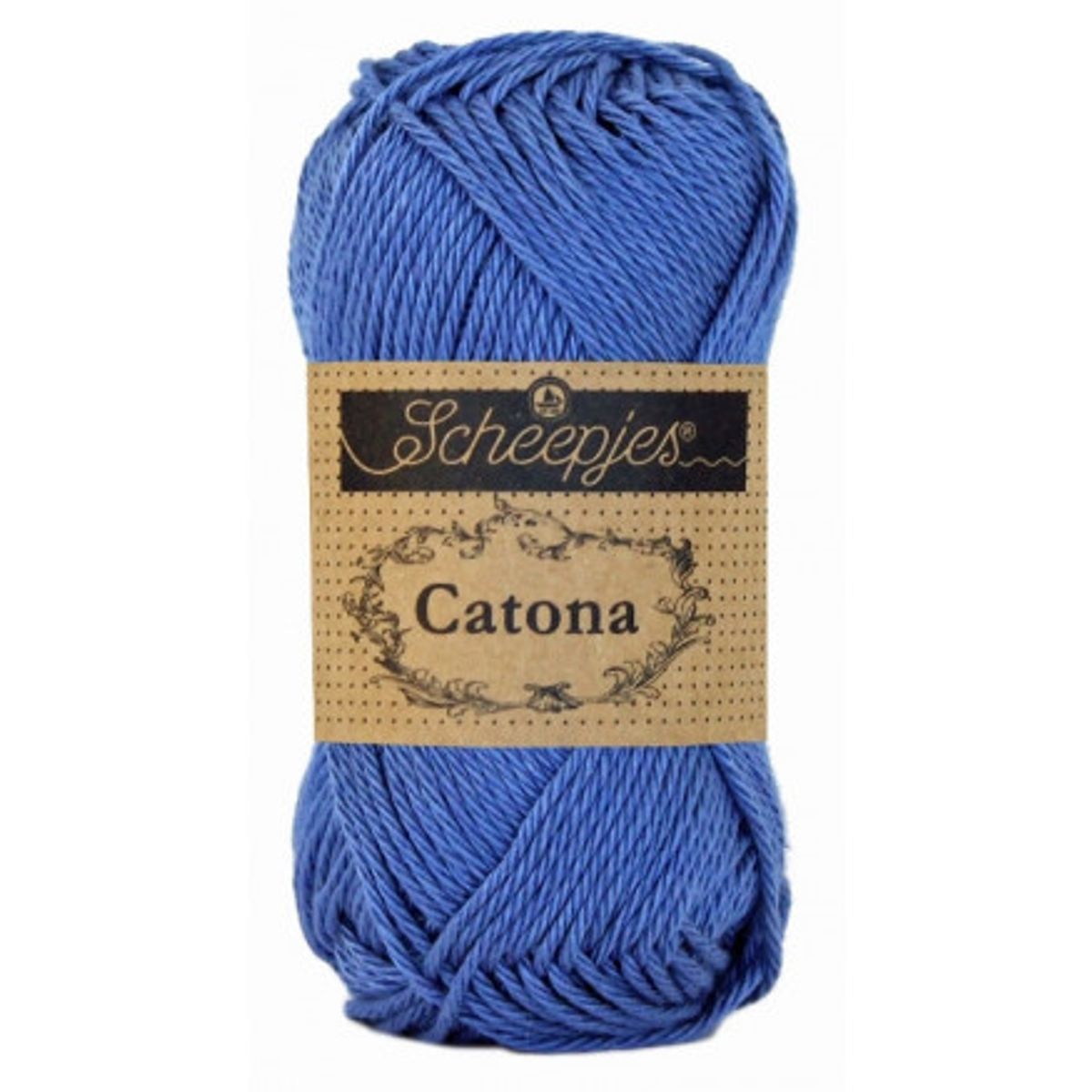 Scheepjes Catona Garn Unicolor 261 Capri Blue