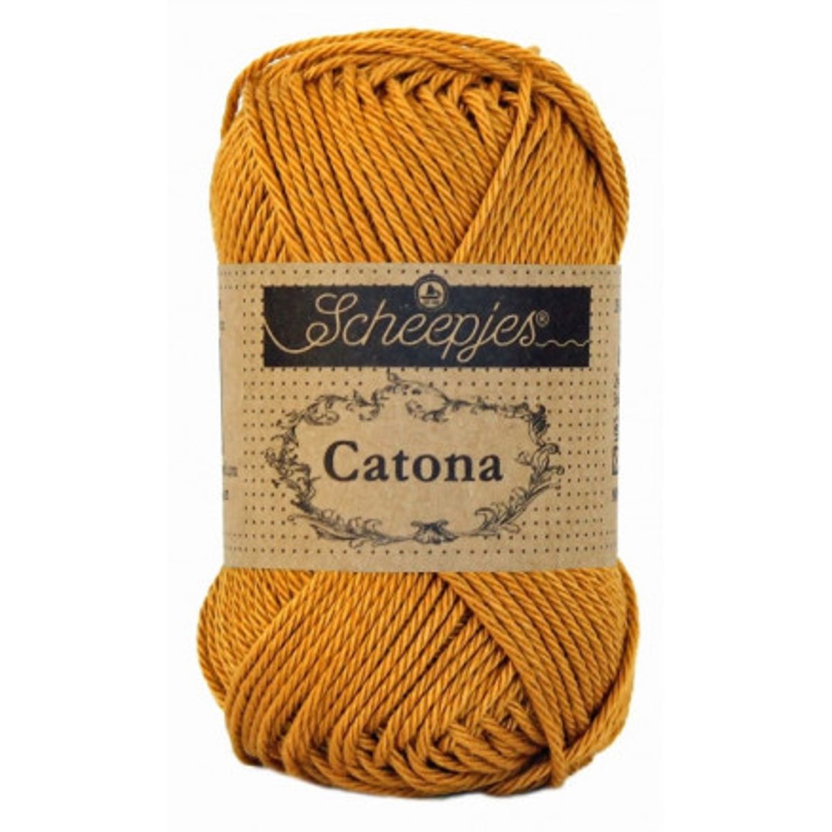 Scheepjes Catona Garn Unicolor 383 Ginger Gold