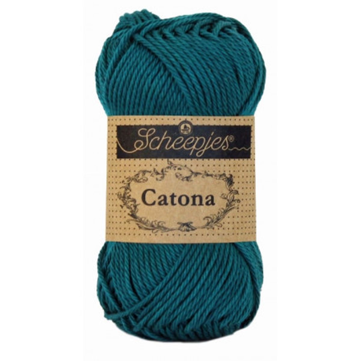 Scheepjes Catona Garn Unicolor 401 Dark Teal