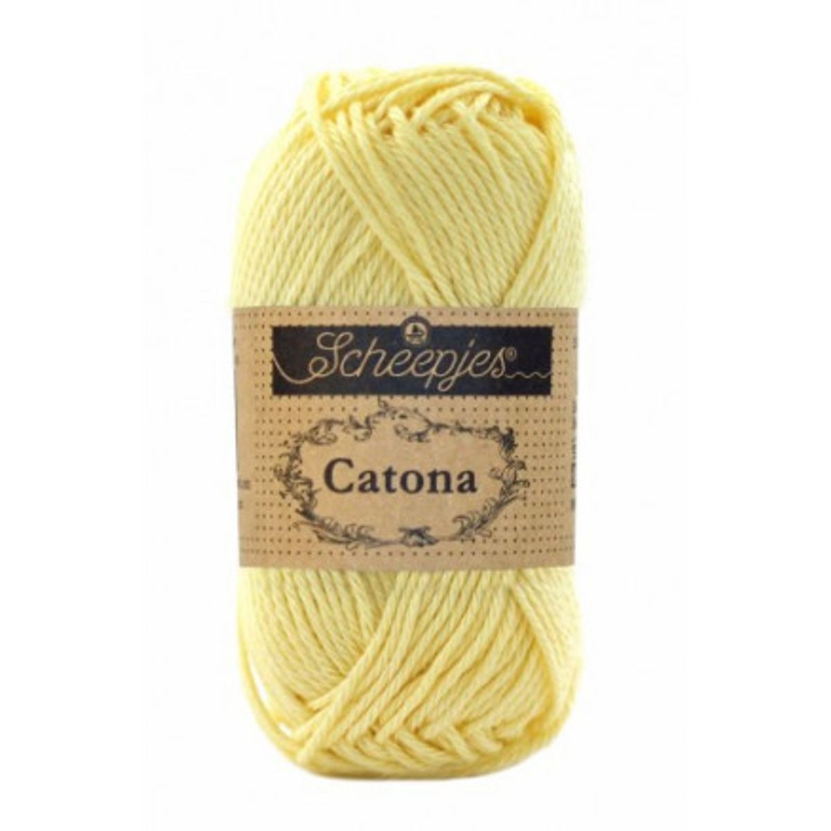 Scheepjes Catona Garn Unicolor 403 Lemonade