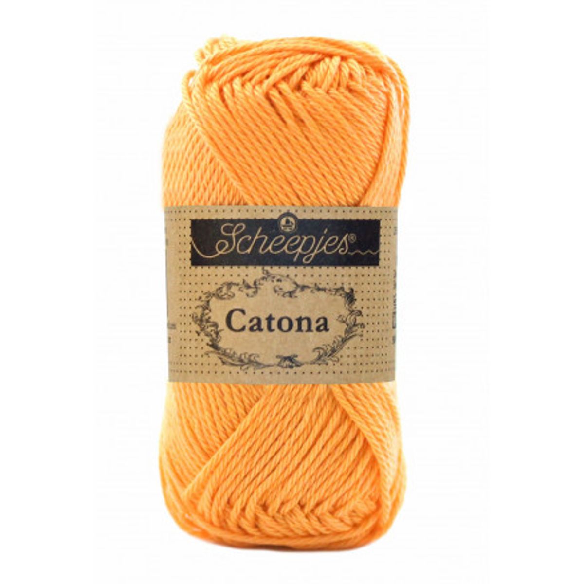 Scheepjes Catona Garn Unicolor 411 Sweet Orange