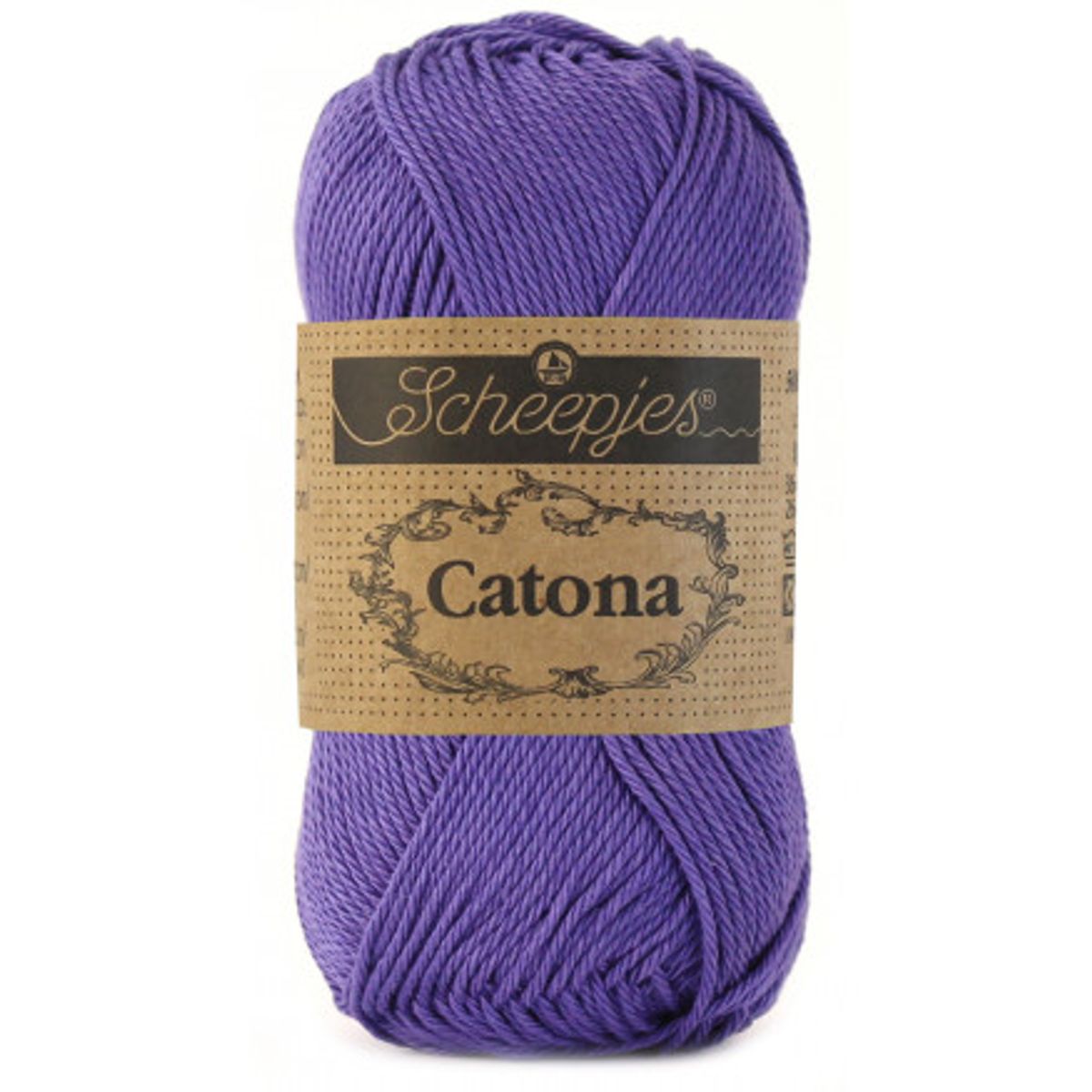 Scheepjes Catona Garn Unicolor 508 Deep Amethyst