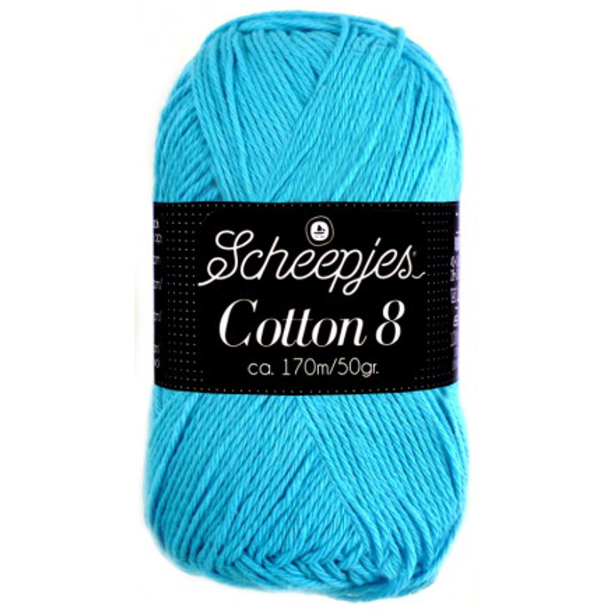 Scheepjes Cotton 8 Garn Unicolor 712 Turkis