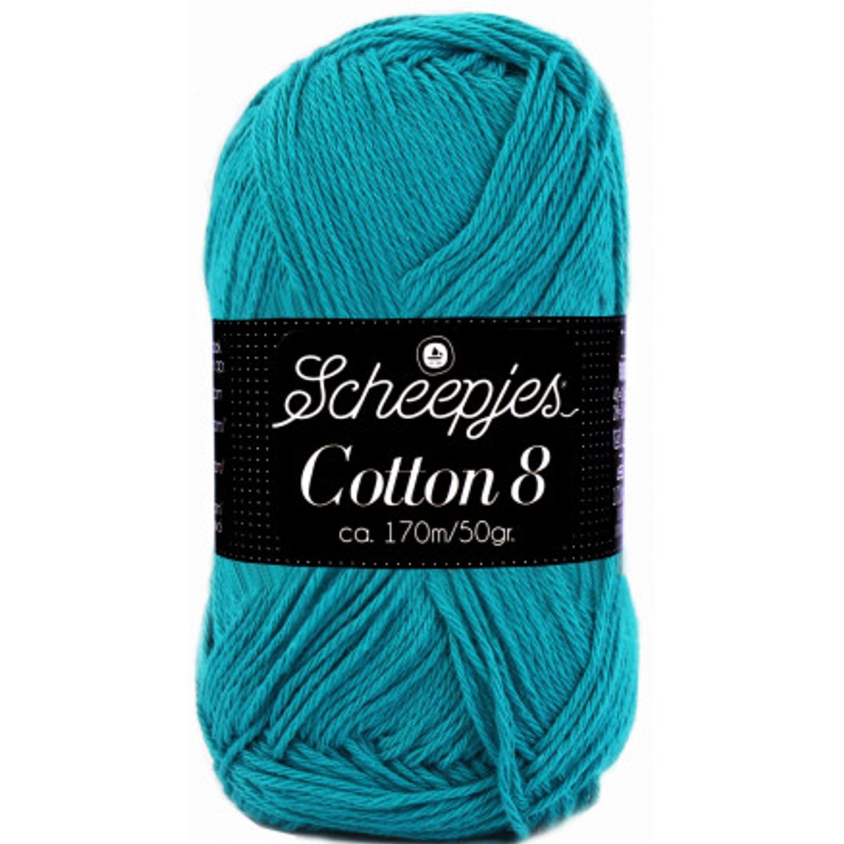 Scheepjes Cotton 8 Garn Unicolor 724 Petrol