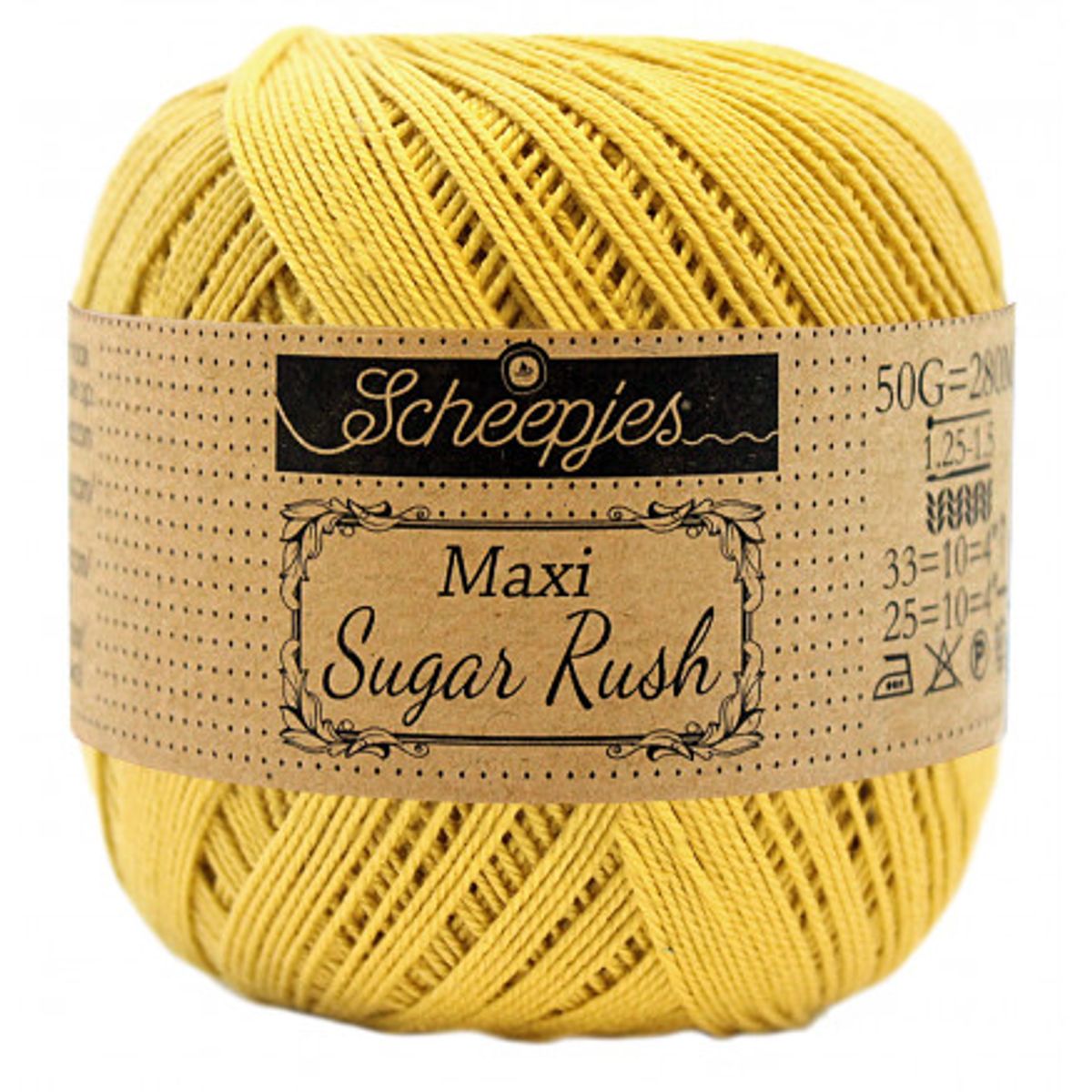 Scheepjes Maxi Sugar Rush Garn Unicolor 154 Gold