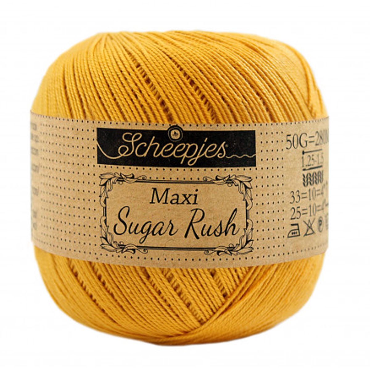 Scheepjes Maxi Sugar Rush Garn Unicolor 249 Saffron