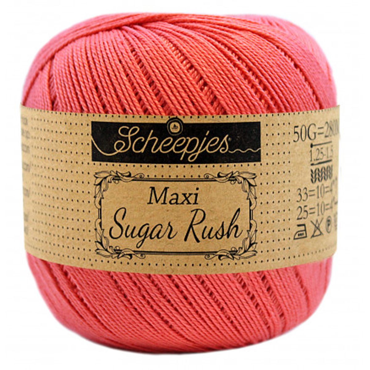 Scheepjes Maxi Sugar Rush Garn Unicolor 256 Corneli Rose