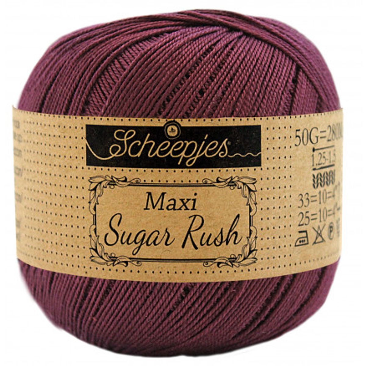 Scheepjes Maxi Sugar Rush Garn Unicolor 394 Shadow Purple