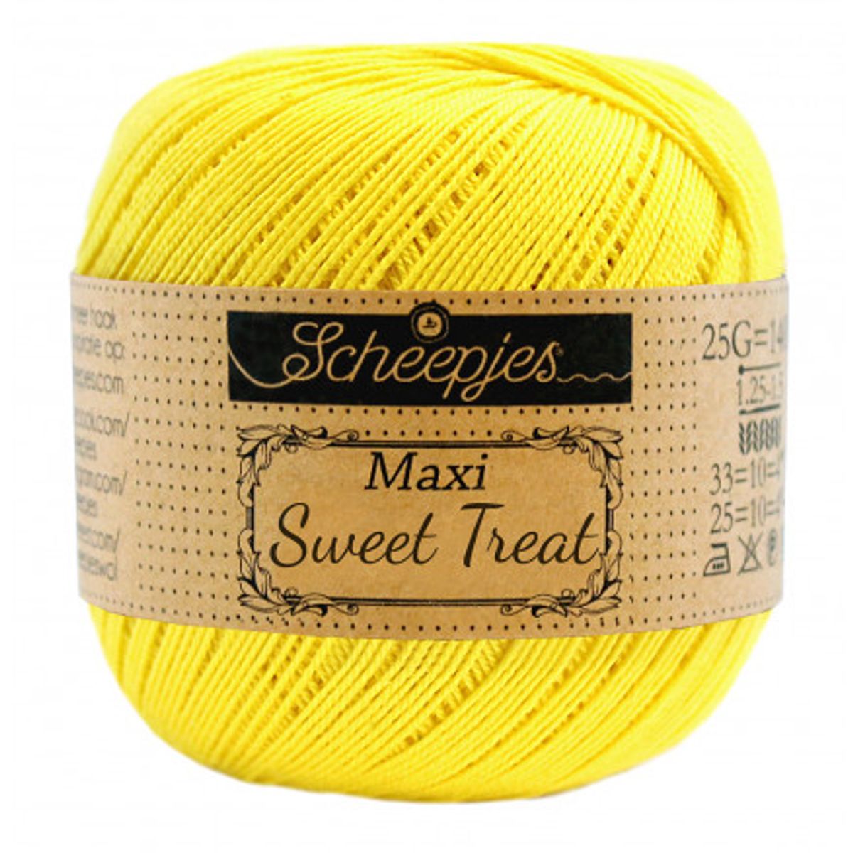 Scheepjes Maxi Sweet Treat Garn Unicolor 280 Lemon