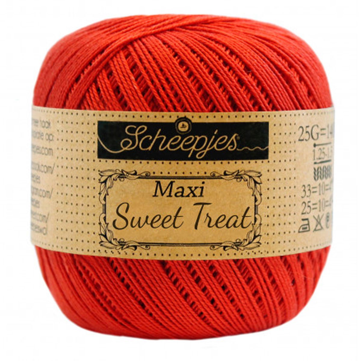 Scheepjes Maxi Sweet Treat Garn Unicolor 390 Poppy Rose