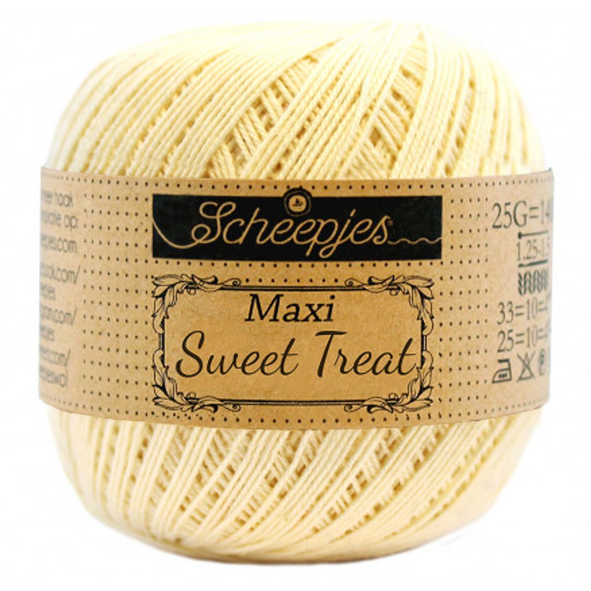 Scheepjes Maxi Sweet Treat Garn Unicolor 403 Lemonade