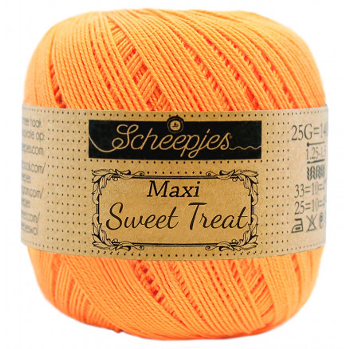 Scheepjes Maxi Sweet Treat Garn Unicolor 411 Sweet Orange