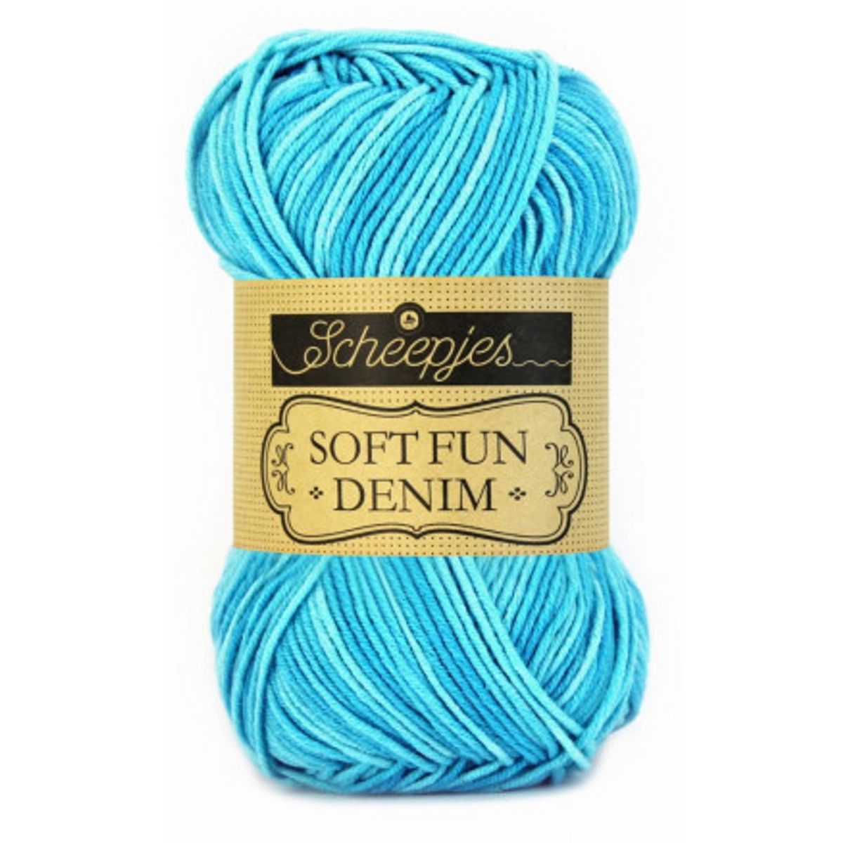 Scheepjes Softfun Denim Garn Print 500 Turkis