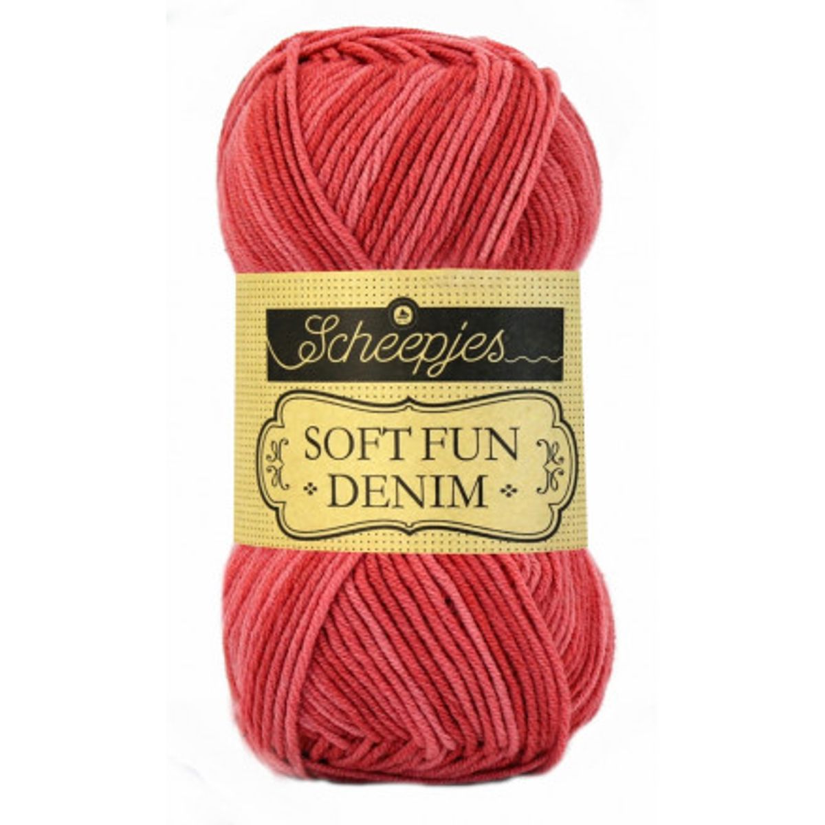 Scheepjes Softfun Denim Garn Print 514 Rød