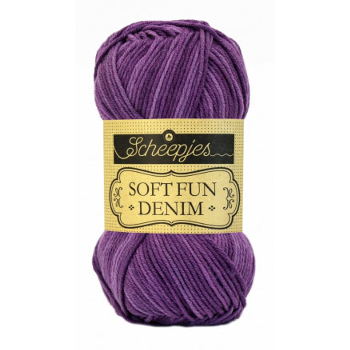 Scheepjes Softfun Denim Garn Print 515 Aubergine