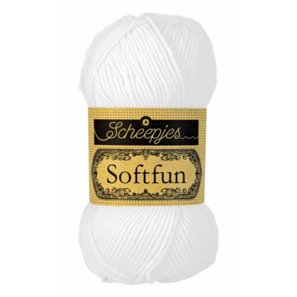 Scheepjes Softfun Garn Unicolor 2412 Hvid