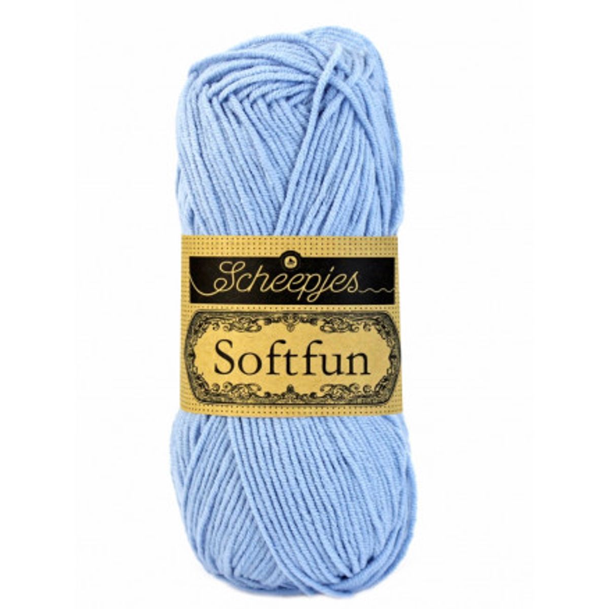 Scheepjes Softfun Garn Unicolor 2432 Lyseblå