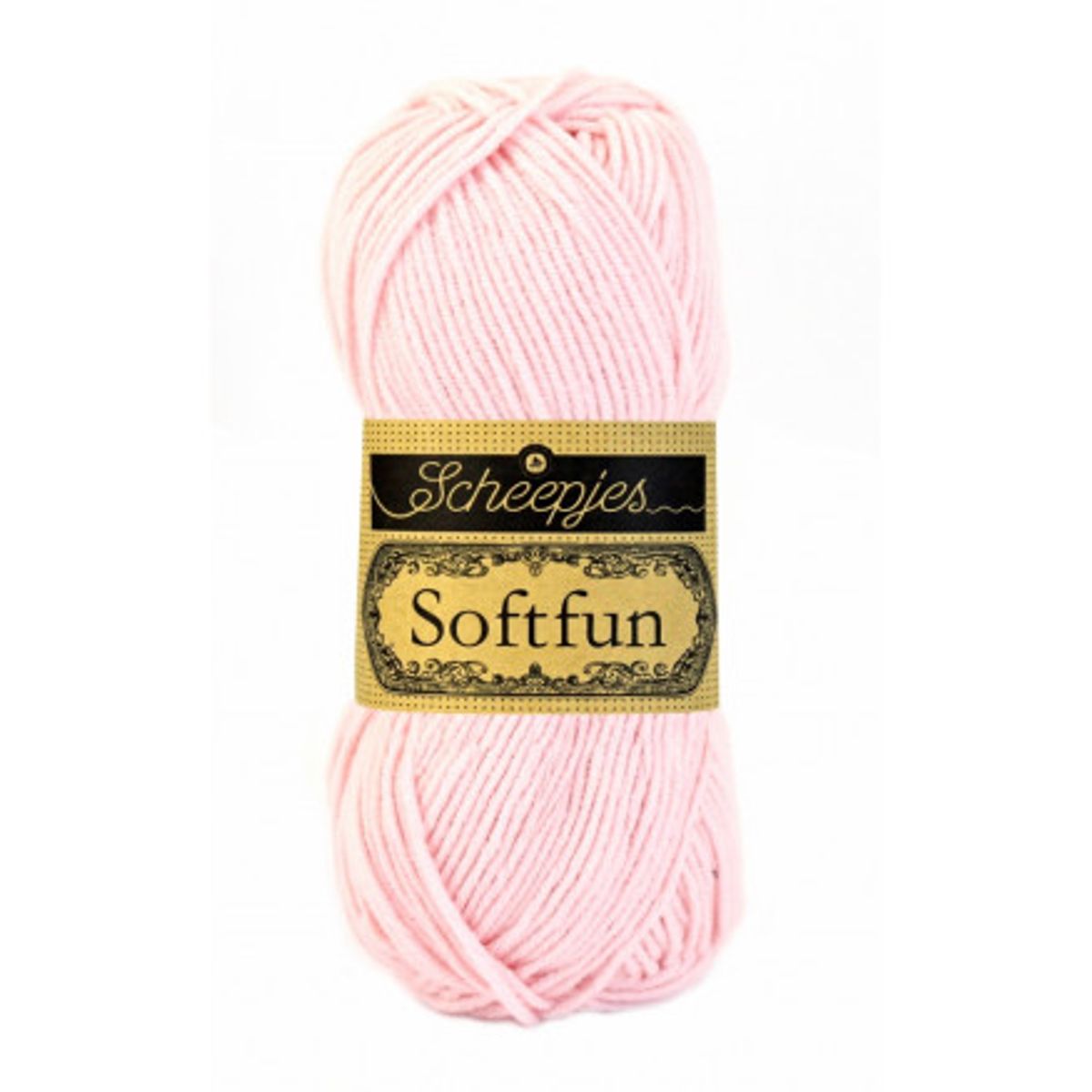 Scheepjes Softfun Garn Unicolor 2513 Lys Rosa