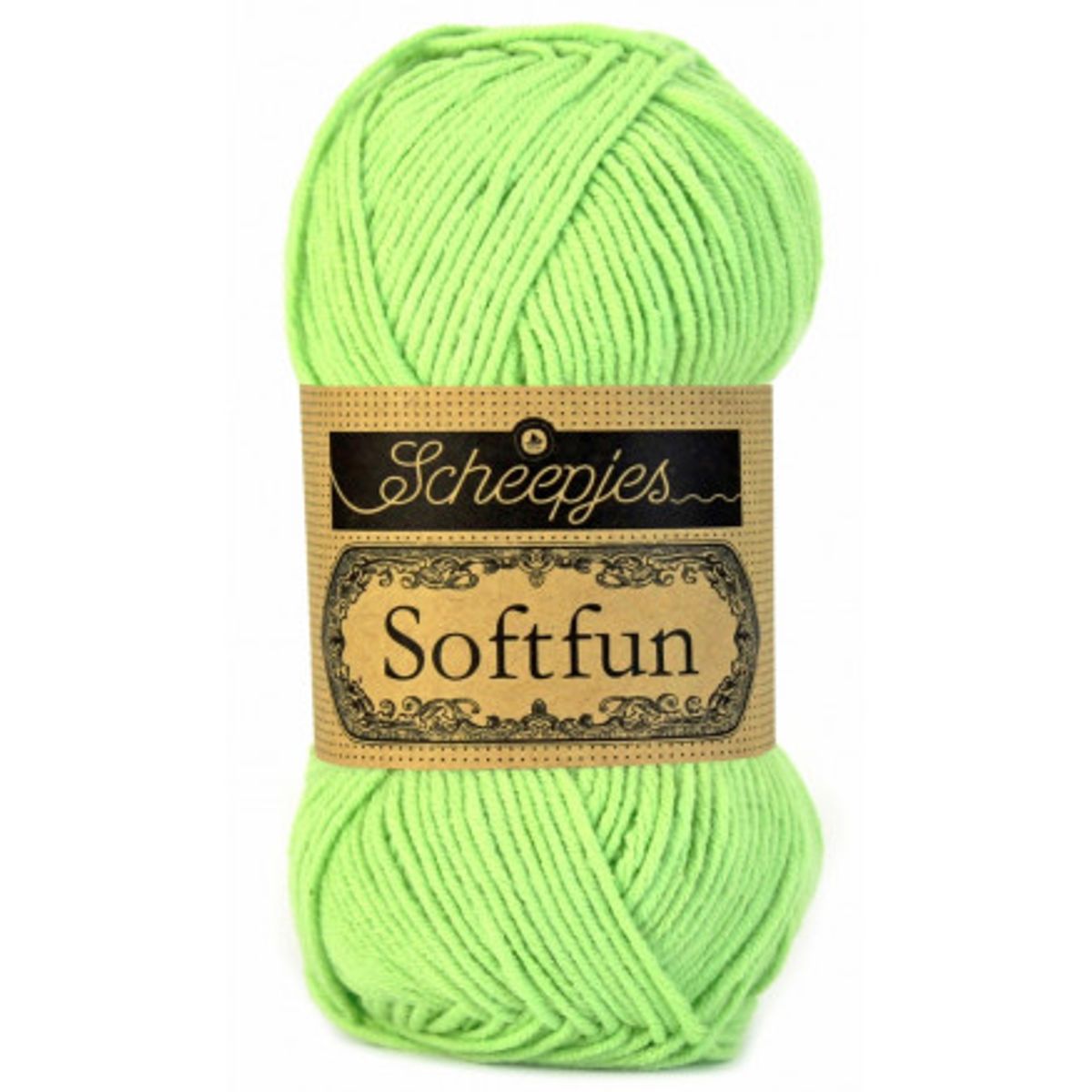 Scheepjes Softfun Garn Unicolor 2516 Lysegrøn